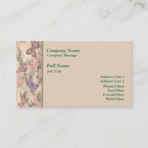 Stylish Butterfly Business Card Template