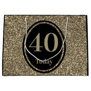 Stylish by year special birthday gift bag 40th