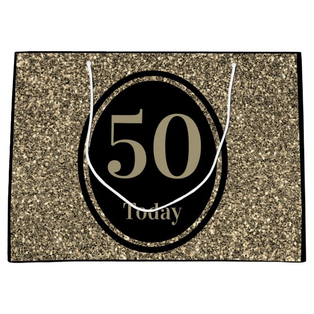 Stylish by year special birthday gift bag 50th (Front)