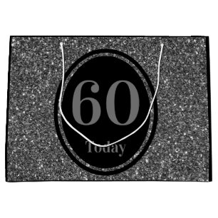 Stylish by year special birthday gift bag 60th