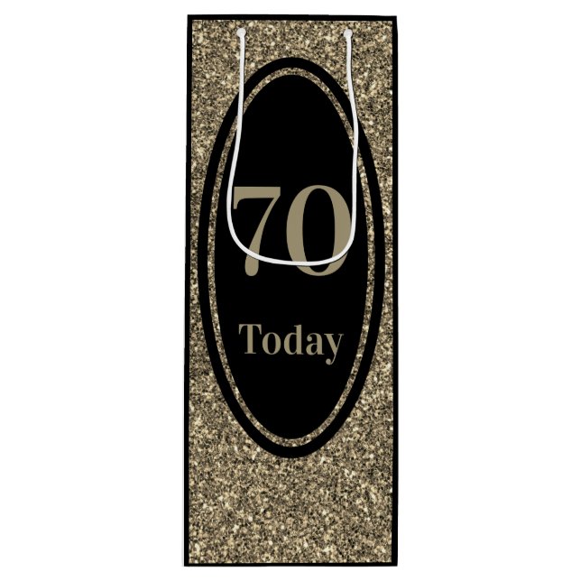 stylish by year special birthday gift bag 70th (Front)