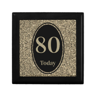 Stylish by year special birthday gift box 80th