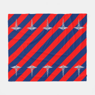 Stylish Caduceus Medical Symbol League Fleece Blanket