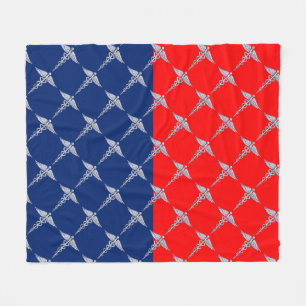 Stylish Caduceus Medical Symbol League Fleece Blanket
