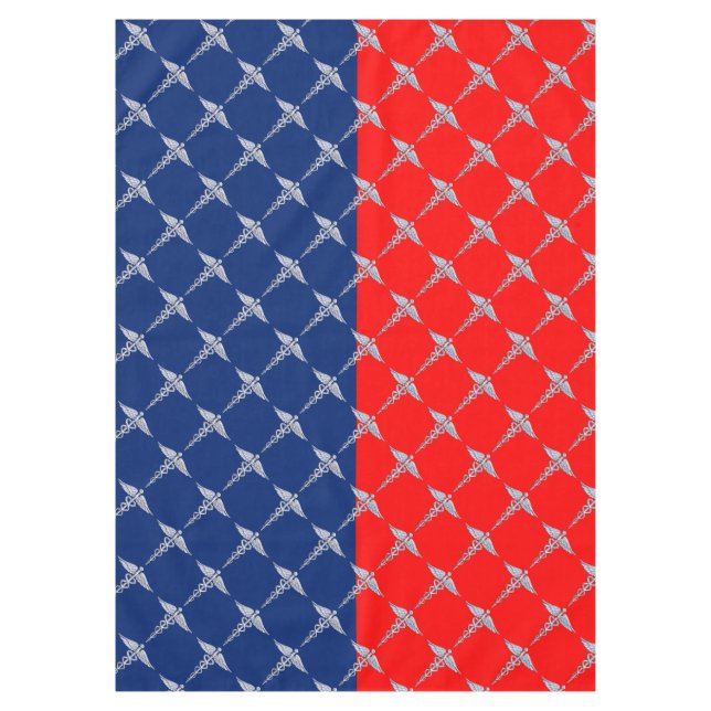 Stylish Caduceus Medical Symbol League Tablecloth (Front)