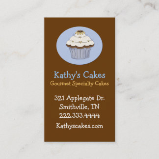 Stylish Cake Bakery Custom Business Card