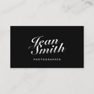 Stylish Calligraphic Photographer Business Card