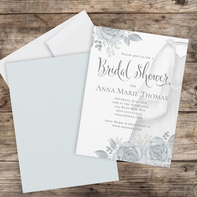 Stylish Calligraphy Script Elegant Wedding Gown  Invitation (Creator Uploaded)