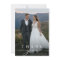 Stylish Calligraphy Wedding Photo Thank You Card