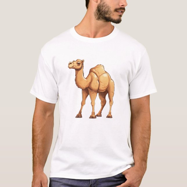 Stylish Camel Design, Exotic Motif for Nature T-Shirt (Front)
