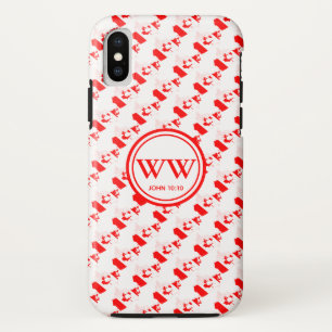 Stylish CANADA Monogram Abundant Life John 10:10 iPhone XS Case