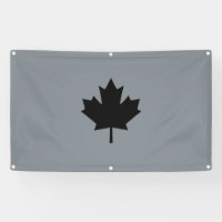 Stylish Canadian Black Maple Leaf