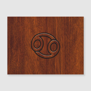 Stylish Cancer Sign on Mahogany Decor