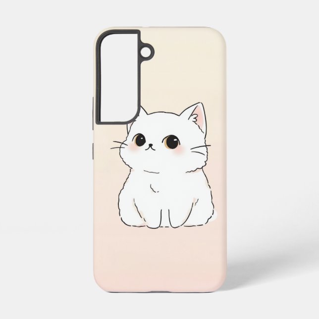 Stylish Cat Art Samsung S22 Protective Case (Back)