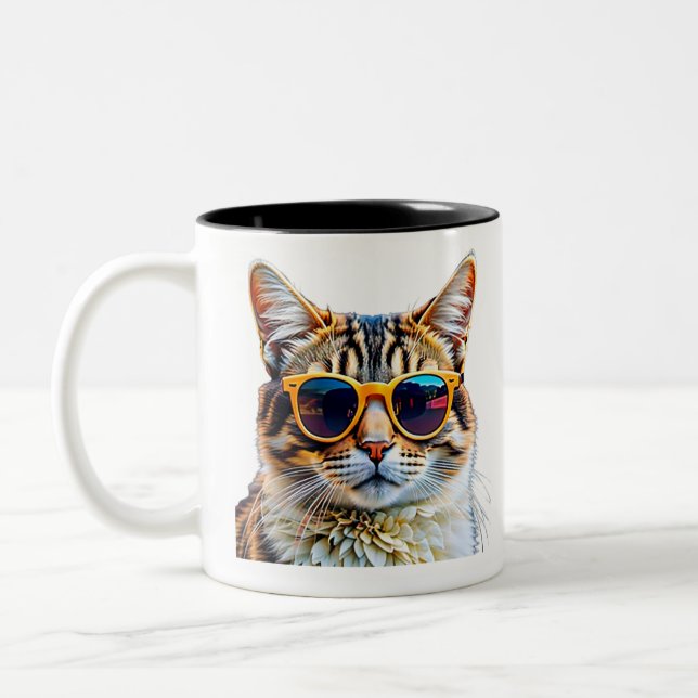 Stylish Cat  Mug (Left)