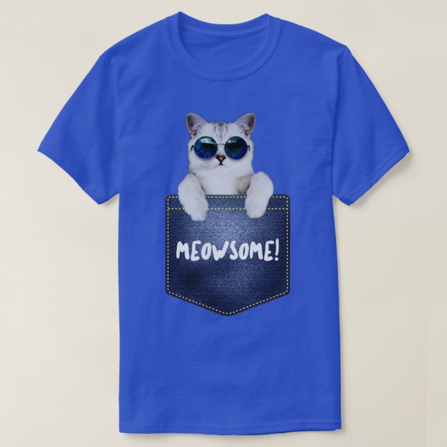 Stylish Cat T-Shirt (Design Front)