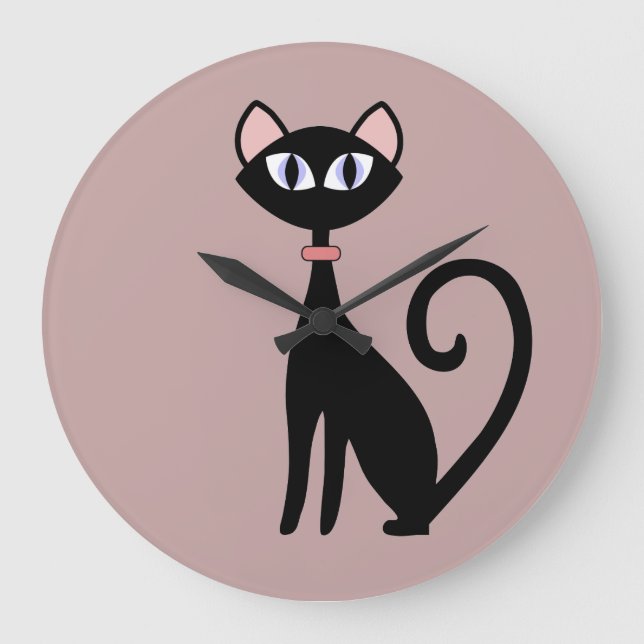 Stylish Cat Theme Wall Clocks (Front)