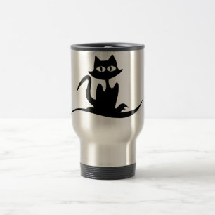 stylish cat travel mug