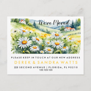 Stylish Change of address we've moved Announcement Postcard