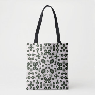 Stylish Chemistry Pattern In Black And White Tote Bag