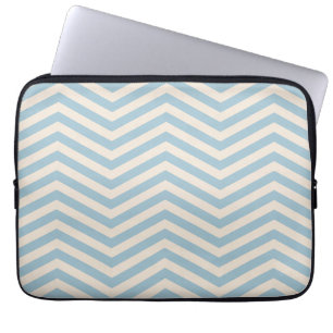 Stylish Chevron Faded Blue Computer Sleeve