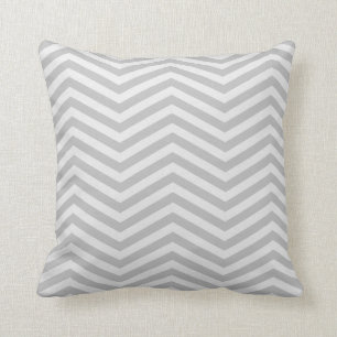 Stylish Chevron Faded Grey Cushion