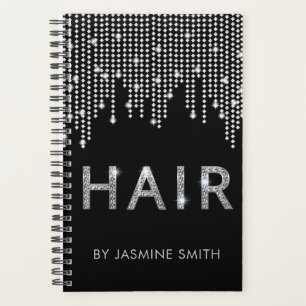 Stylish Chic Diamond Hair Appointment Book Planner