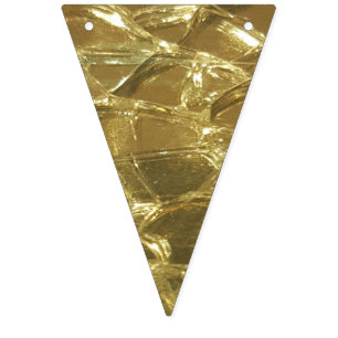 Stylish Chic Festive Shiny Gold Golden Glitter Bunting