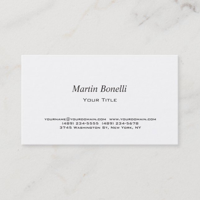 Stylish Chic Minimalist Modern Trend Business Card (Front)