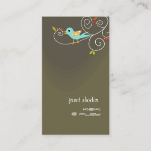 Stylish Childcare business cards