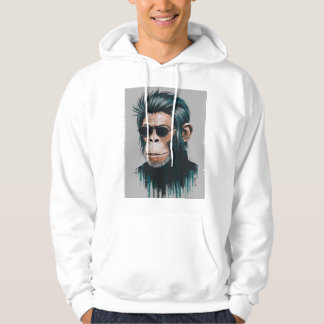 Stylish Chimp - Streetwear White  Hoodie