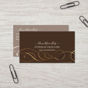 Stylish chocolate business cards