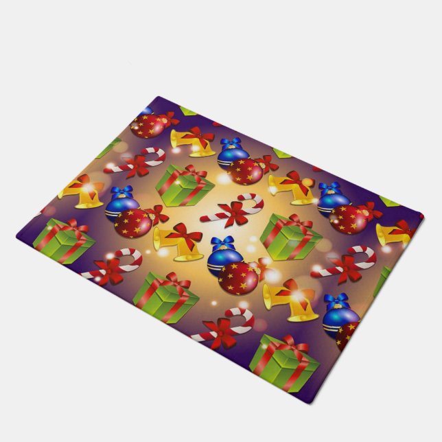 Stylish Christmas Door Mat (Angled)