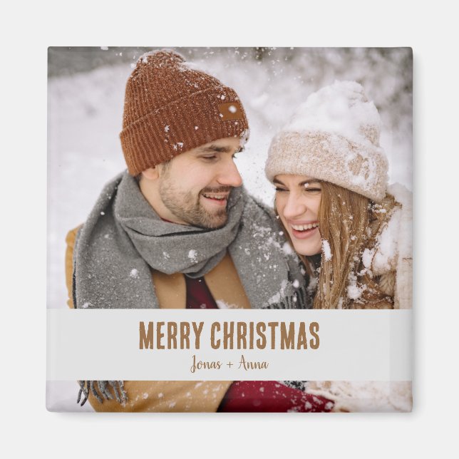 Stylish Christmas gifts memorial photo keepsake Magnet (Front)