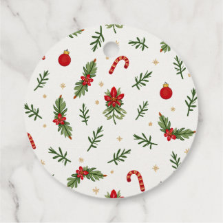 Stylish Christmas Pattern Tags