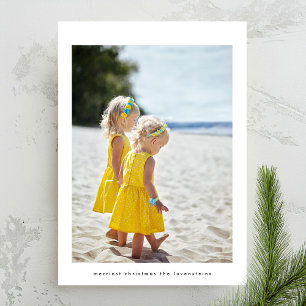 Stylish Christmas Photo Frame Holiday Card