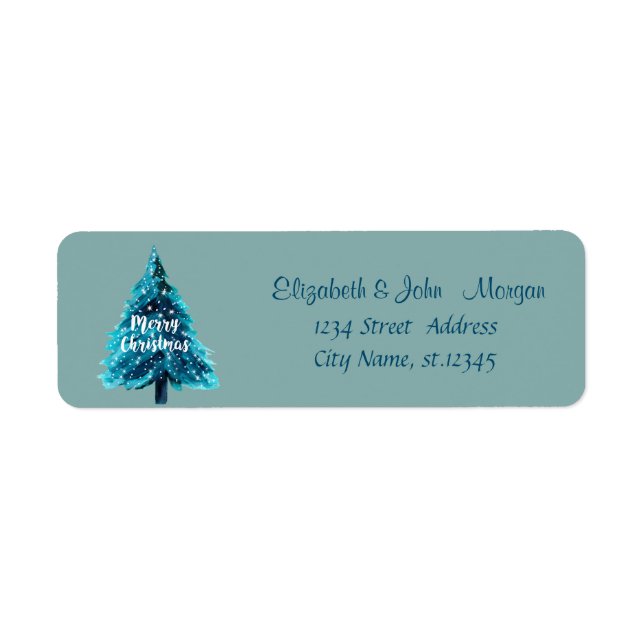 Stylish ,Christmas Pine Tree Merry Christmas (Front)