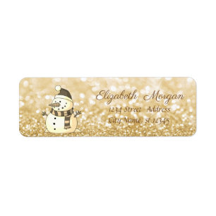 Stylish Christmas,Snowman ,Glittery