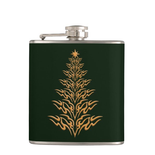 Stylish Christmas Tree Flask (Front)