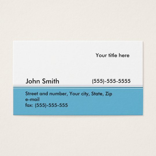 Stylish classic business or profile card