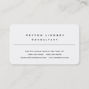 Stylish Classical Professional Design Minimalist Business Card