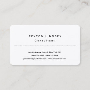 Stylish Classical Professional Design Silk Business Card