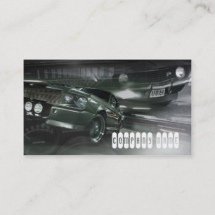 Stylish classick muscle automotive business card