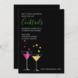Stylish Cocktail Party Invitation