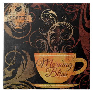 Stylish Coffee Lovers – Decorative vintage Tile