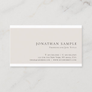 Stylish Colour Modern Chic Sleek Plain Trendy Business Card