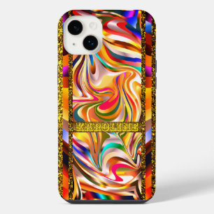 Stylish Colour Swirls iPhone 14 Plus Case
