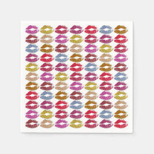 Stylish Colourful Lips #11 Napkin