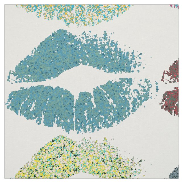 Stylish Colourful Lips #16 Fabric (Swatch)