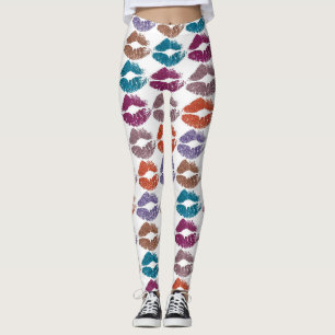 Stylish Colourful Lips #20 Leggings